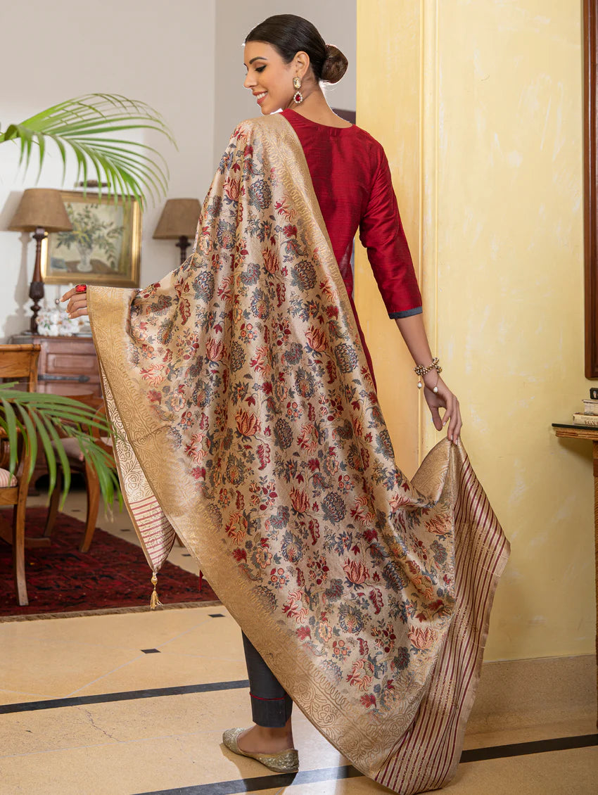 Raw Silk Suit Set 3522