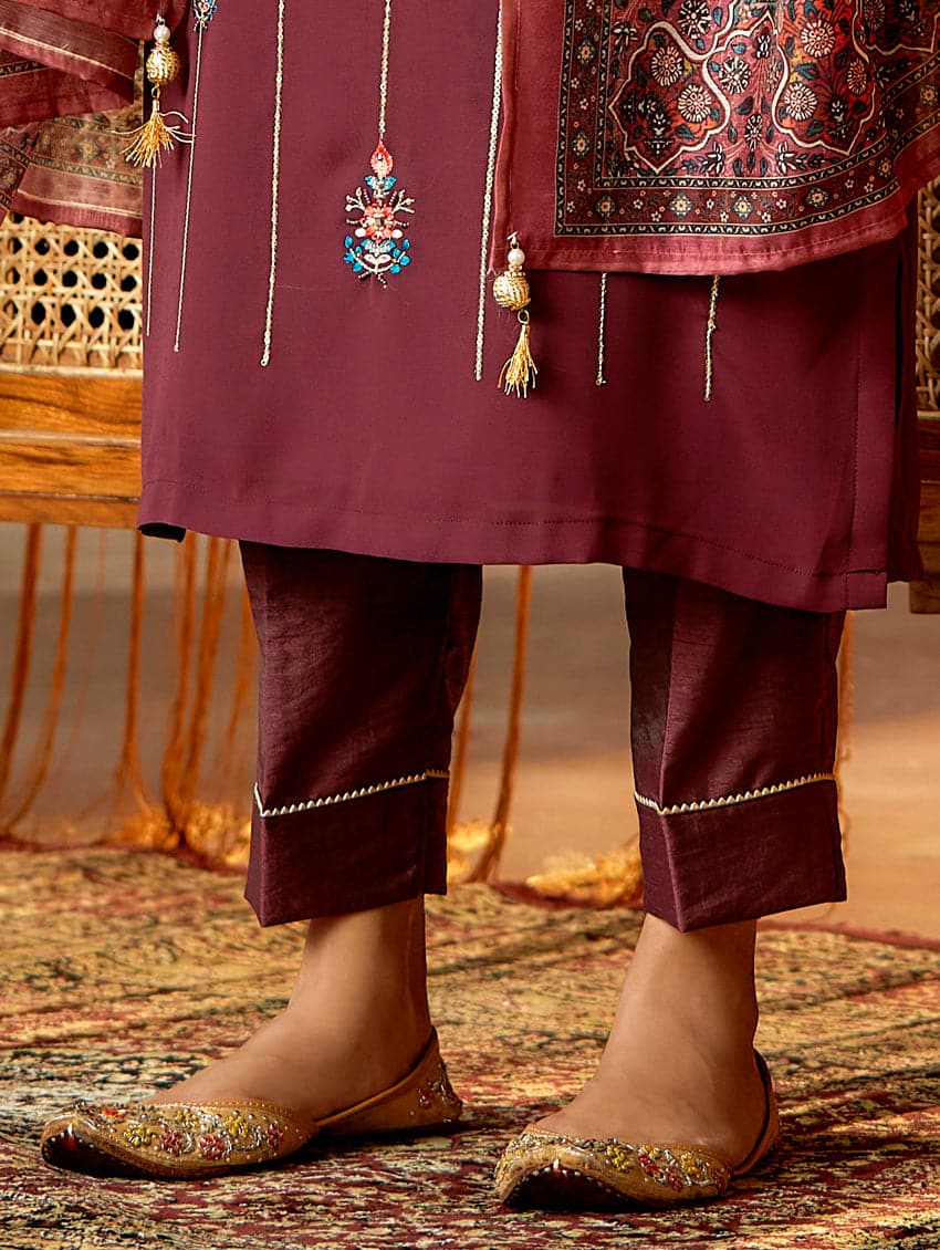 Embroidered Georgette Suit Set 3786