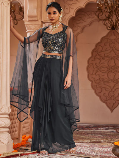 Embroidered Georgette Dress 3964