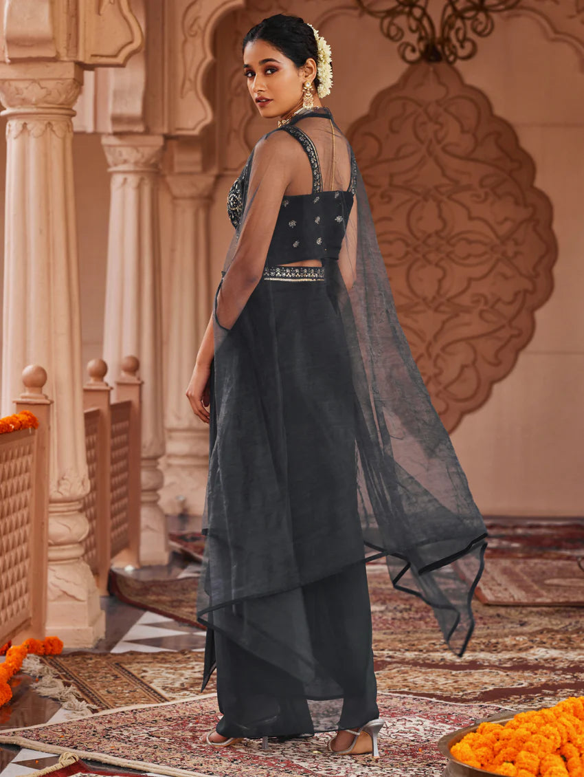 Embroidered Georgette Dress 3964