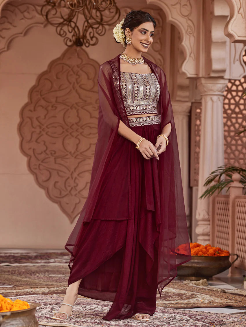 Embroidered Silk Dress 3965