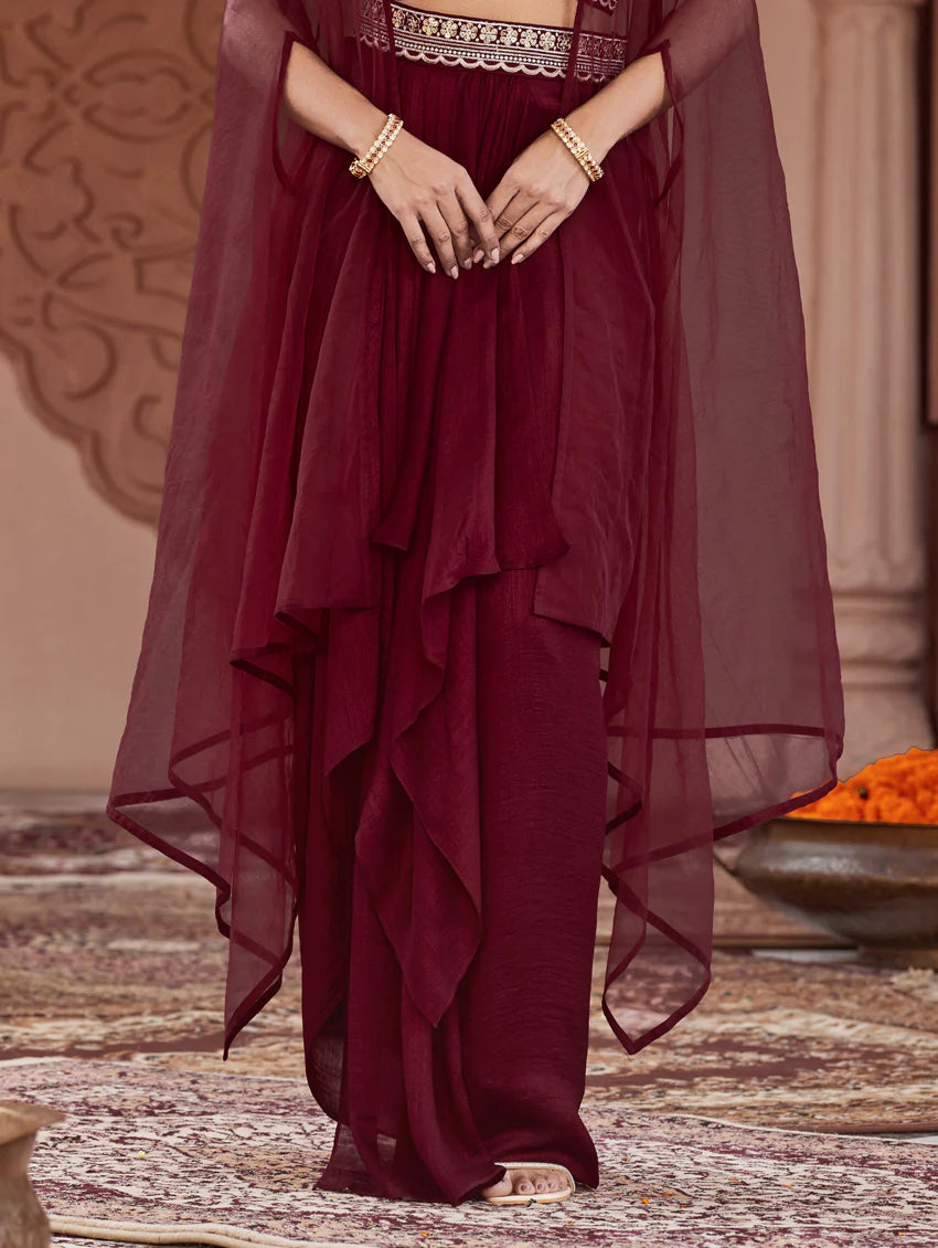 Embroidered Silk Dress 3965