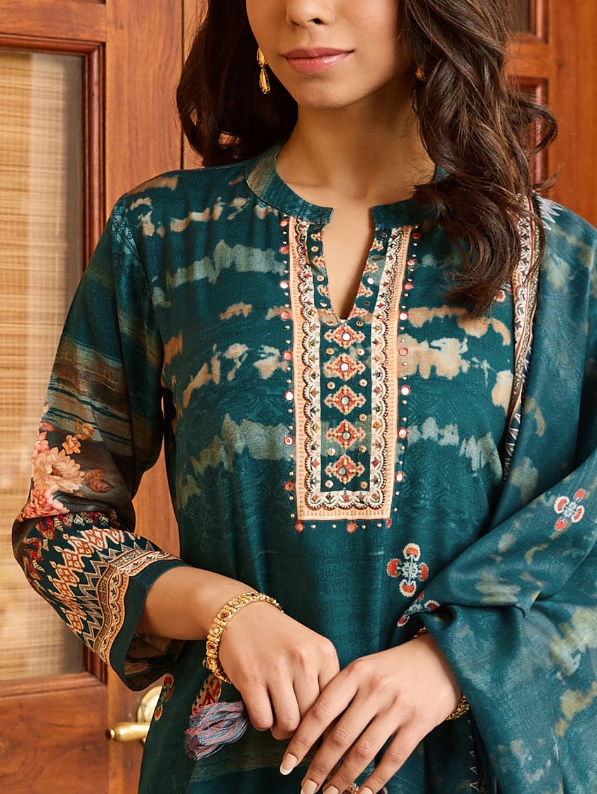 Digitally Printed Viscose Rayon Suit Set 3992