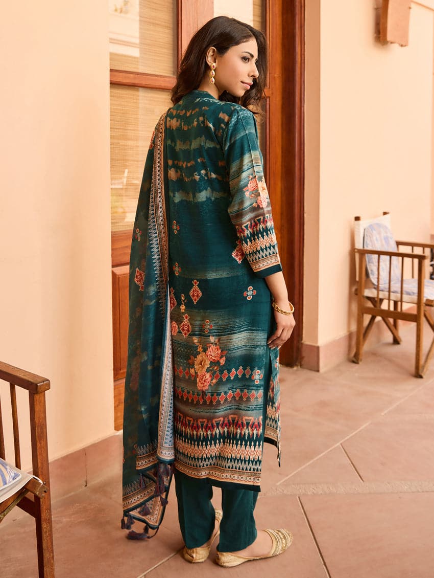 Digitally Printed Viscose Rayon Suit Set 3992
