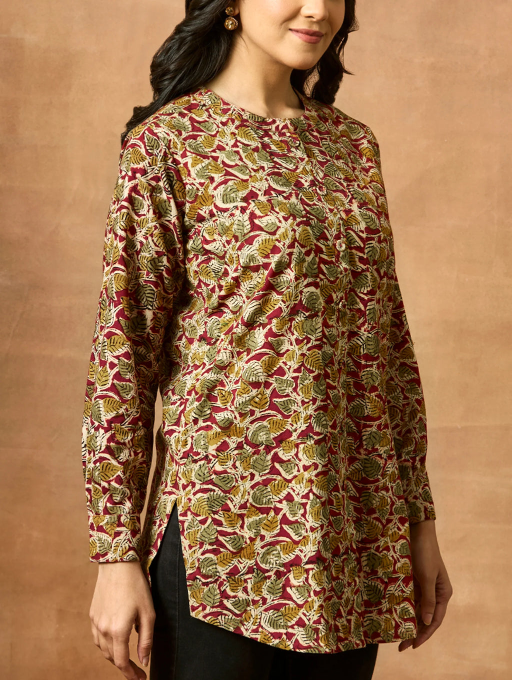 Kalamkari Pure Cotton Short Kurti 4124
