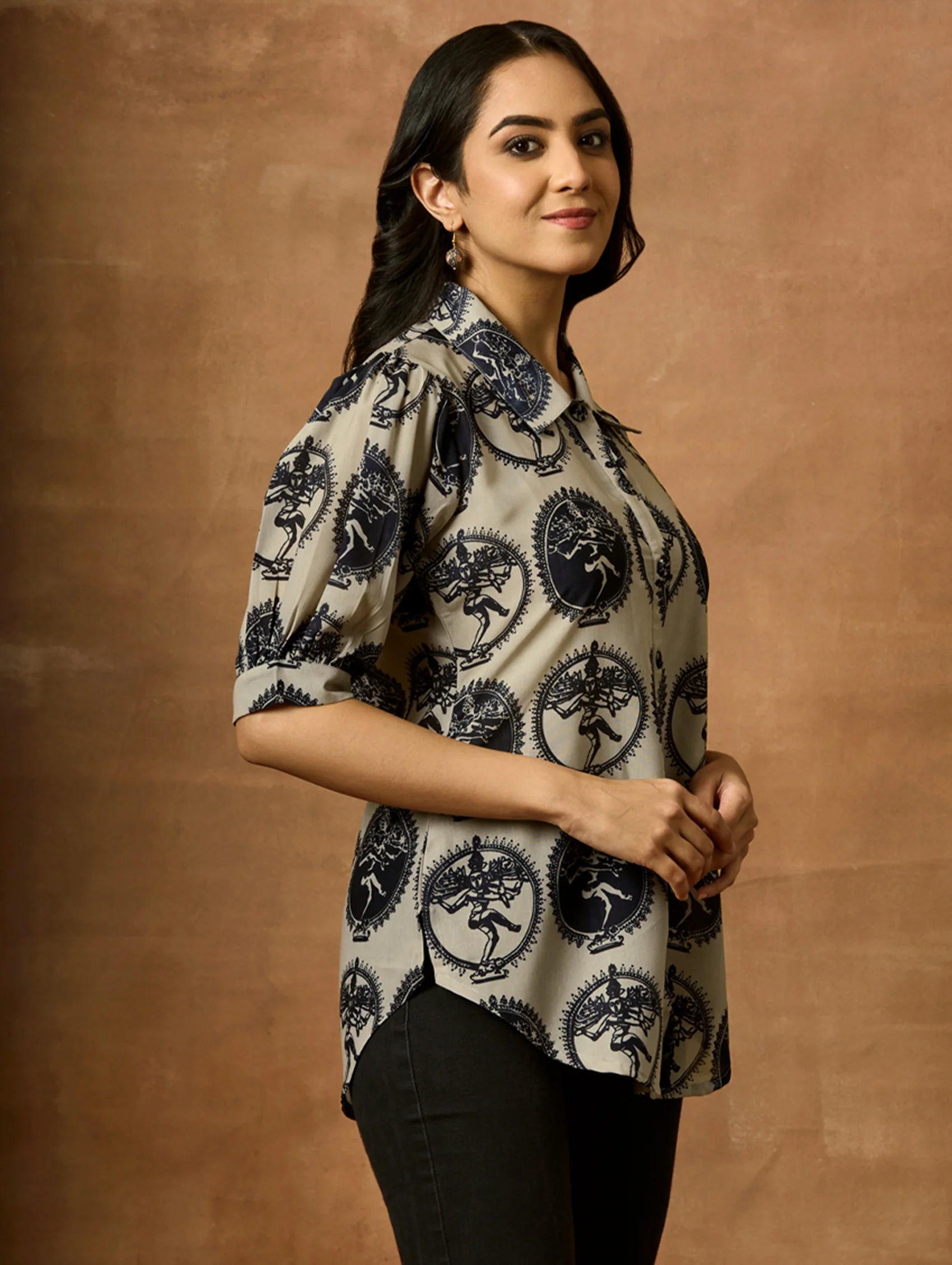 Printed Summer Cool Viscose Tunic 4141