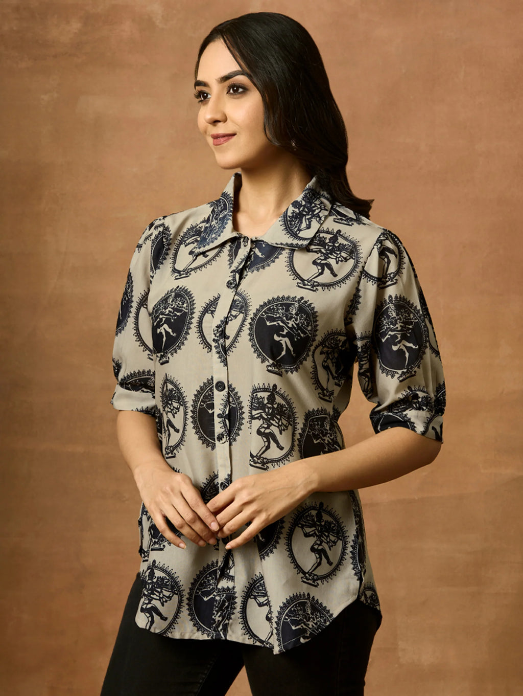 Printed Summer Cool Viscose Tunic 4141