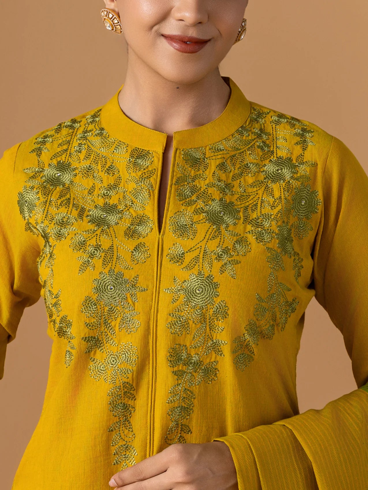 Embroidered Pure Cotton Suit Set 4240