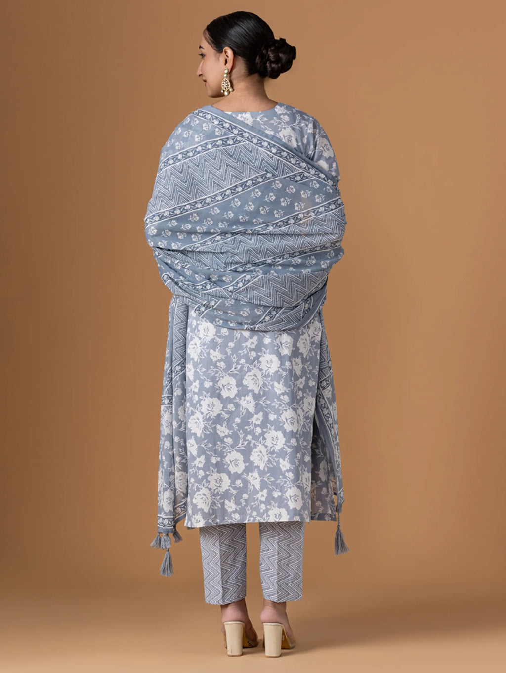 Embroidered Pure Cotton Suit Set 4258