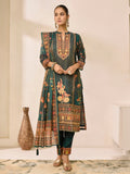 Digitally Printed Shimmer Silk Suit Set 4346