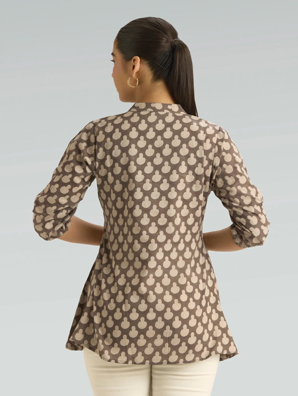 Bagru Printed Pure Cotton Flared Tunic