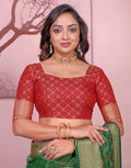 Green Silk Woven Patola Saree
