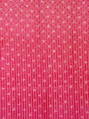 Global Gypsy Bandhani Print & Diamond Fuchsia Saree with Unstitched Blouse