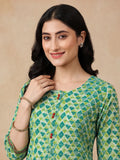 Women Floral Print Pure Cotton Straight Kurta
