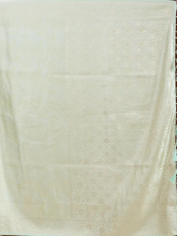 Pista Green Banarasi Art Silk Saree